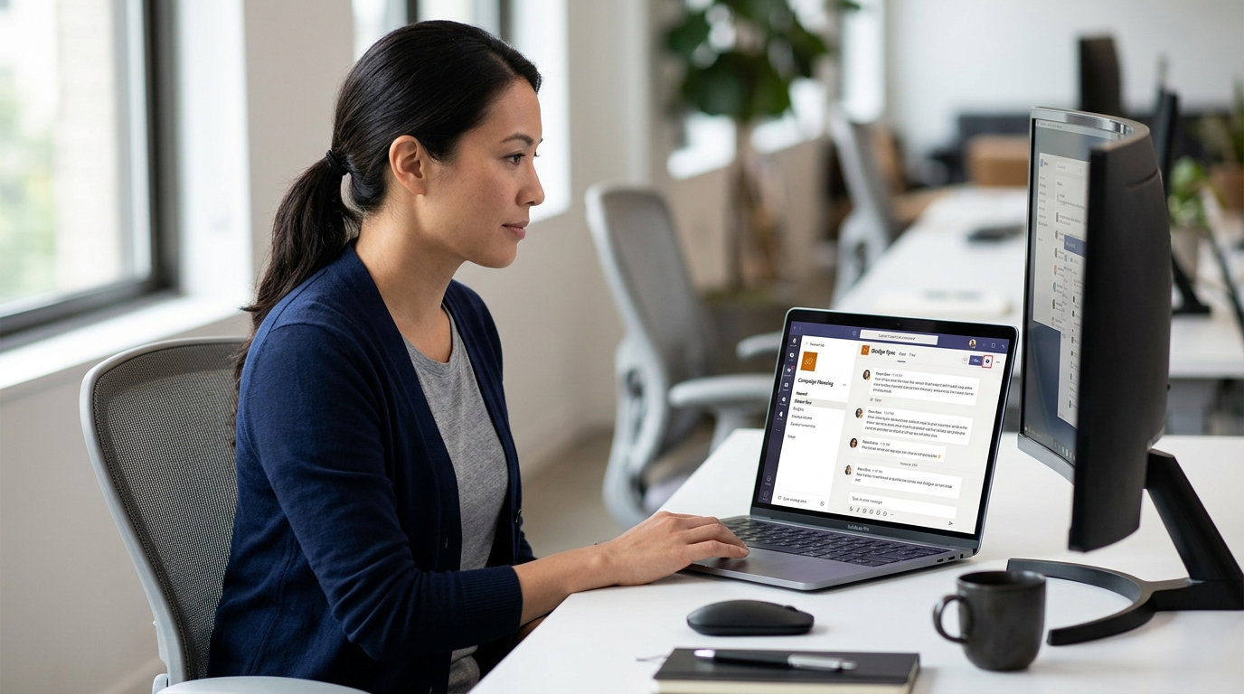 Microsoft Teams 团队协作平台界面