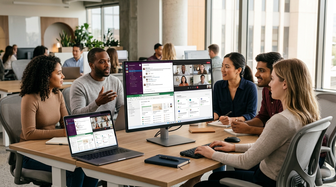 Microsoft Teams 核心功能模块界面